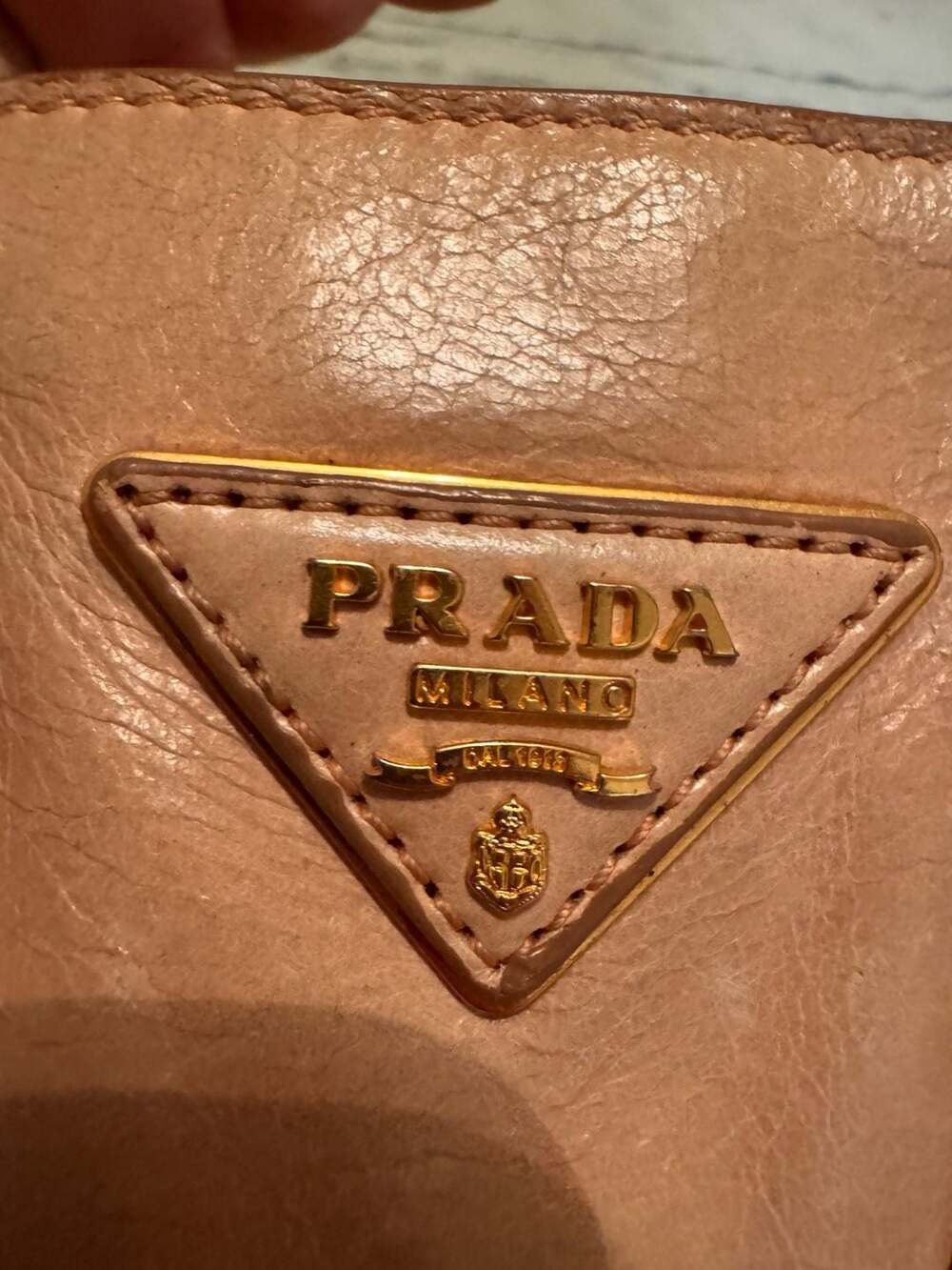 Prada Vitello Shine Leather Shoulder Bag Pink - Picture 2 of 15